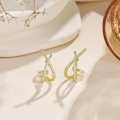 Clip on Earrings for Women 14K Gold Plated Statement Trendy Dainty Earrings HypoallergenicMinimalist Non Pierced Earring Jewelry