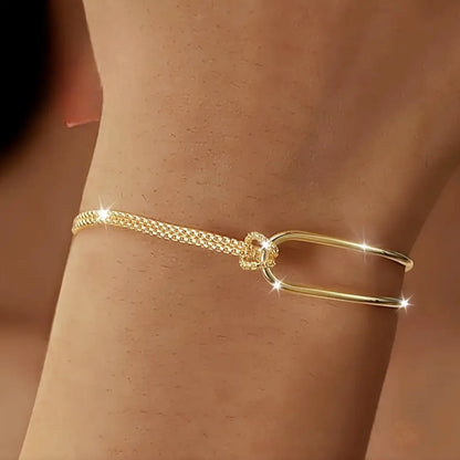 2/1pcs Matching Knot Bracelets Adjustable Double Chain Gold/Silver Plated Minimalist Bracelet for Friends Couples Jewelry Gifts