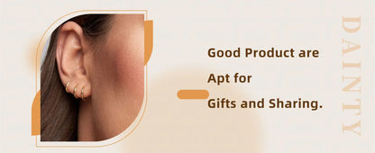 5 Pairs 14K Gold Plated Huggie Hoop Earrings for Women Lightweight Minimalist Small Hoops Multiple Piercing Stack Set Earrings